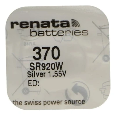 Immagine di RENATA Set di 10 batterie a bottone in argento ossido 370/SR920W 0% mercurio