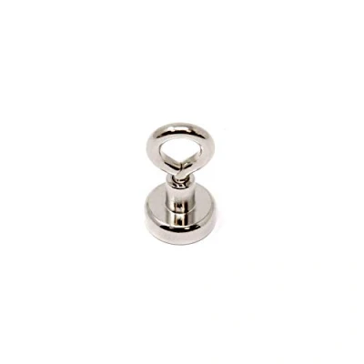 Immagine di Magnete Di Serraggio Tornante Della Macchina Per Neodimio Con Eyebolt M4 La Tenuta, Appendersi E Visualizzare Oggetti Dia 16mm Pullo Da 9,7kg