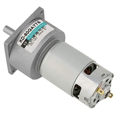 Immagine di DC12V / 24V 35W Mini DC Motoriduttore a velocità regolabile in metallo Grande coppia motore CW/CCW(12V 5rpm)
