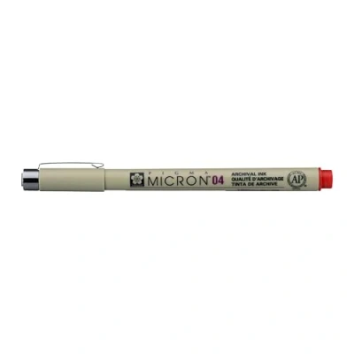 Immagine di SAKURA PIGMA MICRON 04 Penna a punta fine, colore: Rosso