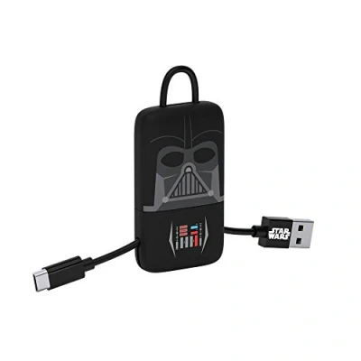 Immagine di Tribe Star Wars Cavo Micro USB (22 cm) per Trasmissione Dati e Ricarica Android, Samsung, HTC, Nokia, Sony Altri Darth Vader, CMR30701