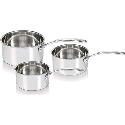 Immagine di Beka 13416974 Tri Set di Lux Casseruola con Manico, Acciaio Inossidabile, Argento, 37.5 x 21.5 18 cm