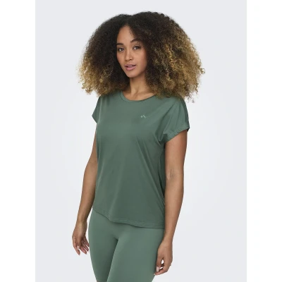 Immagine di ONLY Play Onpaubree LIFE ON BAT Loose TEE Tshirt basic, Donna, Taglia: XS, Duck green
