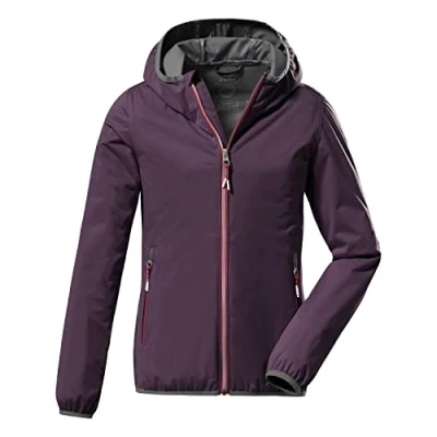 Immagine di Killtec Girl&#039;s Giubbotto softshell con collo in piedi, impacchettabile KOS 164 GRLS SFTSHLL JCKT, plum, 164, 38362 000