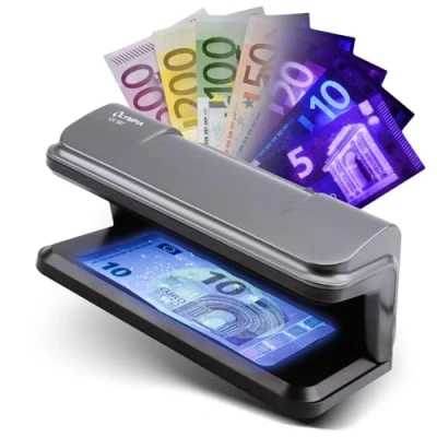 Immagine di Olympia UV 587 Tester per banconote, con LED la verifica di banconote false, carte credito e documenti d&#039;identità