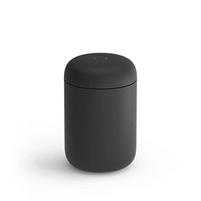 Immagine di Fellow Carter Everywhere Tazza da viaggio caffè e tè in acciaio inox isolata a vuoto, bocca larga con interno ceramica Nero opaco 355 ml