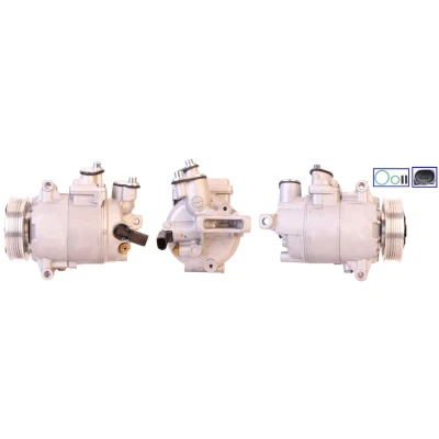 Immagine di LUCAS ACP495 Compressore Aria Condizionata PAG 46 R134a con guarnizioni AUDI: A4 B8 Avant, B7 Q5, SEAT: Exeo ST, Sedan