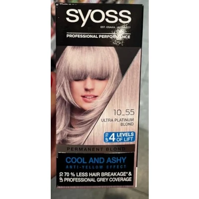 Immagine di Syoss Blond Cool blonds 10 55 Biondo Platino Stufe 3, confezione da (3 X 115 ML)