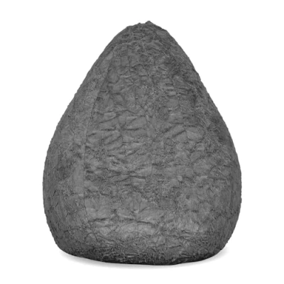 Immagine di Lumaland Fluffy Pouf cuscino per cameretta dei bambini 60 x 45 cm Rivestimento lavabile in peluche morbido e da pavimento adatto ragazze ragazzi volume 120 l [Grigio]