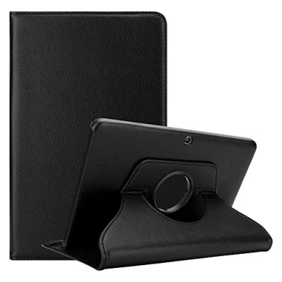 Immagine di Cadorabo Custodia Tablet per Samsung Galaxy Tab 4 (10.1&quot; Zoll) SM T530 / T535 in NERO SAMBUCO Copertura Protettiva Stile Libro SENZA Auto Wake Up con Funzione Stand e Cerniera Elastico
