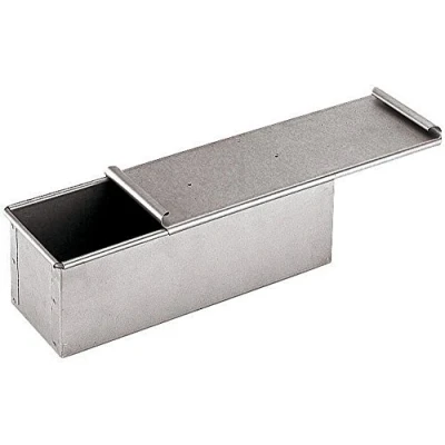Immagine di Paderno Bacinella/Cassetta/Stampo Multiuso Alluminata per Pane, Pan Carre, Torte, con Coperchio Lunghezza 30 cm, Larghezza 10 Altezza cm