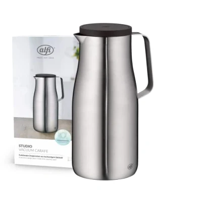 Immagine di alfi Studio TT Thermos, Inossidabile, Acciaio Inox Opaco, 1,5 l