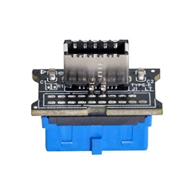 Immagine di Xiwai adattatore di estensione verticale USB 3.1 da presa Key a Type E 3.0 20 pin header maschio per scheda madre