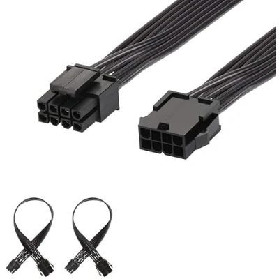 Immagine di J&amp;D 2er Pack EPS 8 Pin Extension Cavo di Alimentazione, Power Cable 30cm