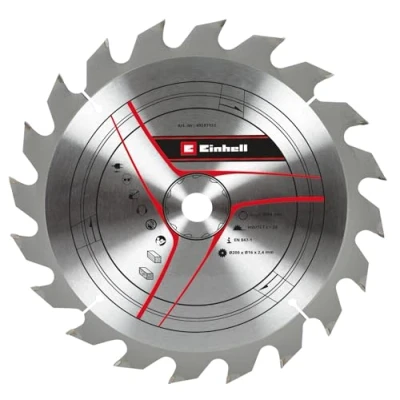 Immagine di Einhell Lama per sega circolare originale, 200 x 16 (accessori sega, diametro mm, attacco 20 denti piegati, larghezza di taglio 2,4 metallo duro, seghe circolari da tavolo)