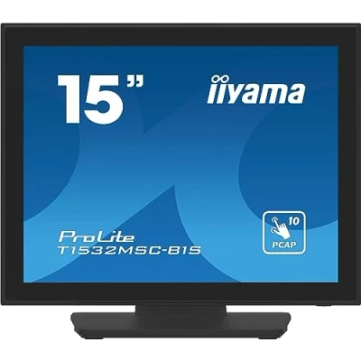 Immagine di Iiyama ProLite T1532MSC B1S Monitor touch screen ERP: E (A G) 38.1 cm (15 pollici) 1024 x 768 Pixel 4:3 8 ms HDMI ™, DisplayPort, Audio Line out, VGA TN LCD