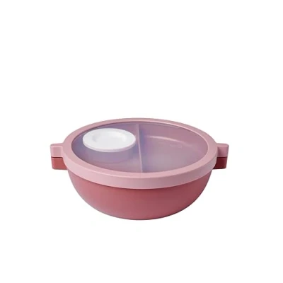 Immagine di Mepal Portapranzo Bento Vita Vasche rimovibili Contenitore extra con coperchio, portacomdimento e vassoio box Porta pranzo per insalate Vivid mauve