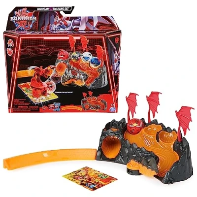 Immagine di BAKUGAN Set di Allenamento 3.0 con dragonoide Core Ball Titanium dal Clan del Drago, Paesaggio Action Figure Personalizzabili e Carte da Collezione, per Bambini dai 6 Anni in su