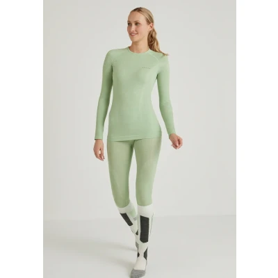Immagine di Falke Wooltech Functional Underwear FOR COLD TO VERY Conditions Maglietta a manica lunga, Donna, Taglia: Medium, Quiet green