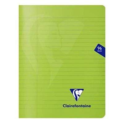 Immagine di Clairefontaine 303745C pacco da 10 Quaderni a punto METALLICO Mimesys 17x22 cm 96 Pagine righe con Margini Carta Bianca 90 g Copertina in Polipropilene Trasparente Colori Assortiti