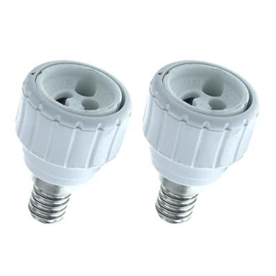 Immagine di LEDLUX 2 Pezzi Convertitore Adattatore Portalampada Per Lampada Attacco Da E14 a GU10