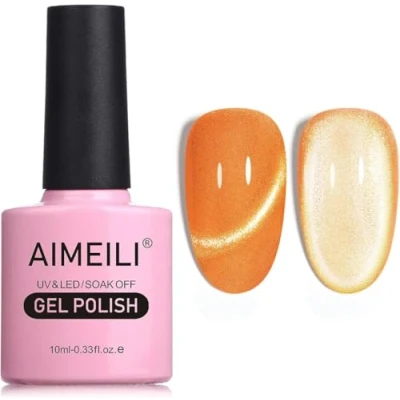 Immagine di AIMEILI 10ML Cat Eye Nail Gel Polish Smalto per Unghie in UV LED Soak Off Manicure Colorati Smalti Semipermente Magnetico 717