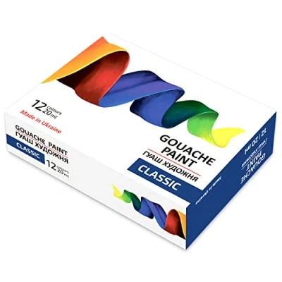 Immagine di 7 Artists Gouache Set 12 x 20ml Guache Pittura Guazzo Gauche Tempere Per Dipingere Colori a Tempera