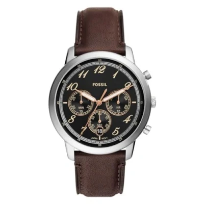Immagine di Fossil Orologio Analogico al Quarzo da Uomo con Cinturino in Pelle FS6024, marrone e