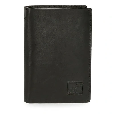 Immagine di Pepe Jeans Marshal portafoglio verticale con Nero 8,5x11,5x1 cm Pelle, Nero, Taglia unica,
