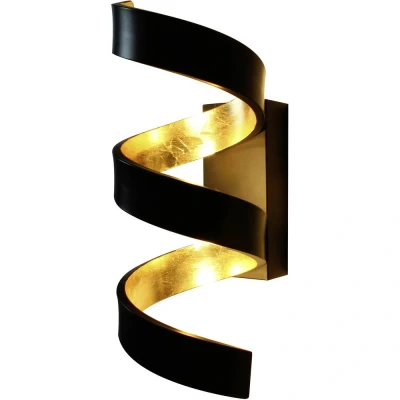 Immagine di ECO Light LED HELIX AP3 NER Lampada da parete a 9 W (monocolore) Oro, Nero