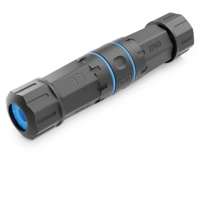 Immagine di deleyCON 1 Pezzo Cavo Patch CAT 6 Accoppiatore Esterno RJ45 LAN di Rete DSL Connettore IP68 Impermeabile Antipolvere Ethernet Prolunga Giardino 2x Presa Nero