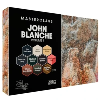 Immagine di The Army Painter, Set di pittura Masterclass John Blanche Volume 1, 6 x 18 ml Warpaints Fanatic Paints, 1 Speedpaint unico, 2 Washes, Metallic e Art Print per modelli wargame