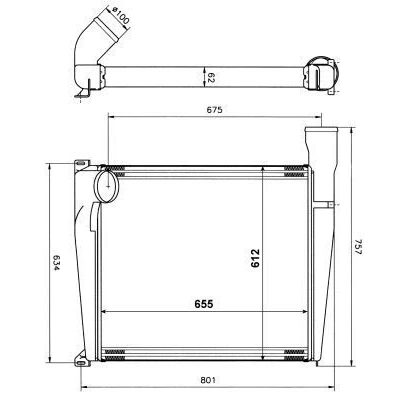 Immagine di NRF 309375 Intercooler