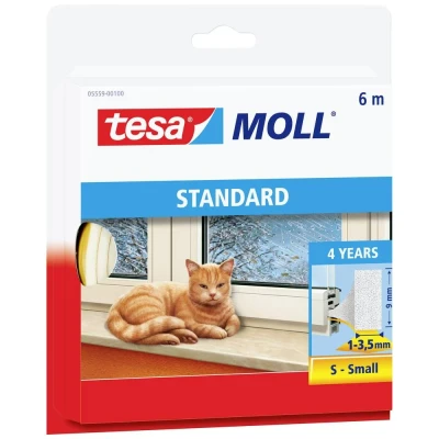 Immagine di tesa STANDARD 05559 00100 00 Guarnizione adesiva tesamoll® Bianco (L x L) 6 m 9 mm 1 pz.