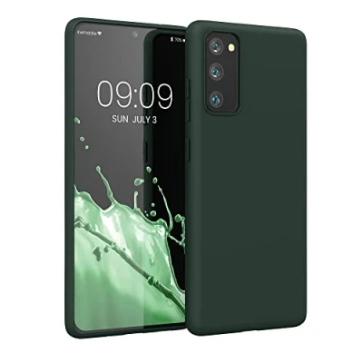 Immagine di kwmobile Custodia Compatibile con Samsung Galaxy S20 FE Cover Back Case per Smartphone in Silicone TPU Protezione Gommata verde muschio