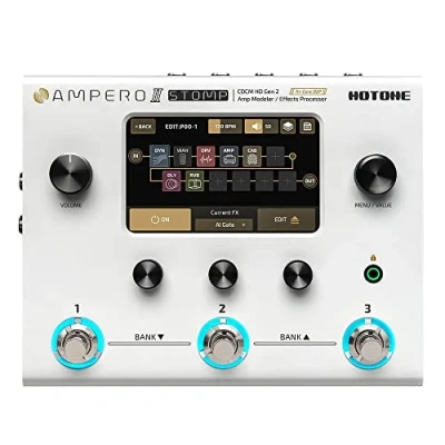 Immagine di HOTONE Processore multieffetto per chitarra pedale Touch Screen Amplificatore basso Modellazione Cabinet IR Simulazione FX Ampero II Stomp