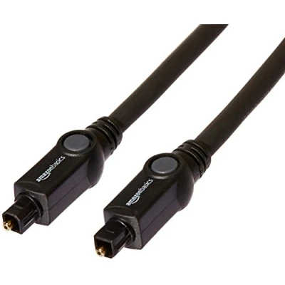 Immagine di Amazon Basics Cavo Toslink di classe CL3 (installazione all&#039;interno della parete), 4.57 m, Nero