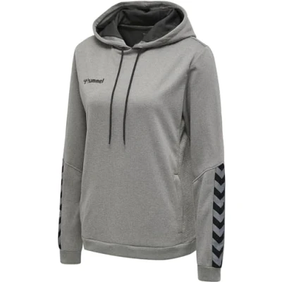 Immagine di Hummel Hmlauthentic Felpa con cappuccio, Donna, Taglia: Large, Grey melange