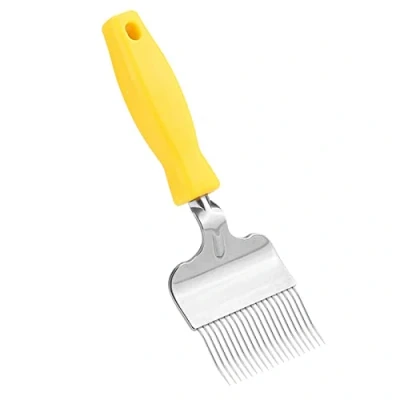 Immagine di Raschietto Alveari Strumento in Acciaio Inox Apicoltura Attrezzature Taglia forchetta Coltello al Attrezzi per Apicoltori