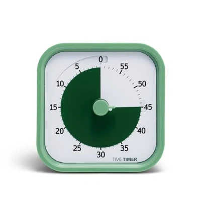 Immagine di TIME Timer MOD visivo 60 Minuti Forniture Scuola Strumento di Studio per Ufficio Bambini Riunioni con Funzionamento Silenzioso (Verde Felce)