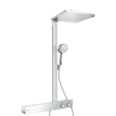 Immagine di hansgrohe Raindance E Colonna doccia 300 1 getto EcoSmart 9 l/min con ShowerTablet 600, cromo, 27364000