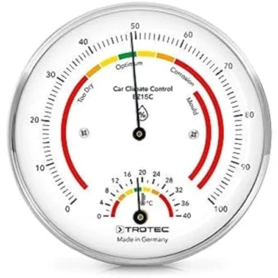 Immagine di TROTEC Termoigrometro BZ15C Campo di misura da 0C a 40C/da 0% 100% Misurazione dell&#039;umidità relativa e della temperatura dell&#039;aria Facile leggere interpretare