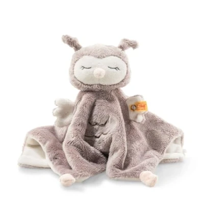 Immagine di Steiff Ollie Asciugamano con gufo, 26 cm, morbido e lavabile