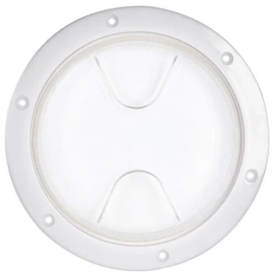 Immagine di OSCULATI Coperchio di ispezione con filettatura e guarnizione, diametro: 152 mm, colore: trasparente