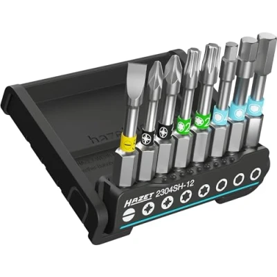 Immagine di Hazet 2304SH 12 Kit inserti 8 parti Taglio, Brugola interna, Croce Phillips, Pozidriv, Profilo a T interno