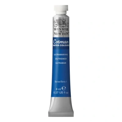 Immagine di Winsor &amp; Newton Cotman 8840115 colori ad acquerello Studio per acquerelli, vivaci di alta qualità con ottime proprietà lavorazione, tubo da 8 ml, blu oltremare
