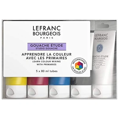 Immagine di Lefranc Bourgeois Tempera Studio Set di 5 Tubi da 80 ml