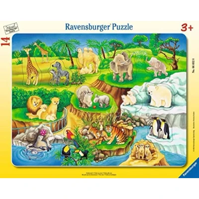 Immagine di Ravensburger 06052 8 Puzzle Didacta 14 Pezzi allo Zoo