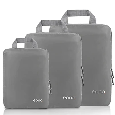 Immagine di Eono Organizzatori da Viaggio a Compressione, Organizer Valigia Set, Cubo di Viaggio, Cubi Imballaggio, Compression Packing Cube