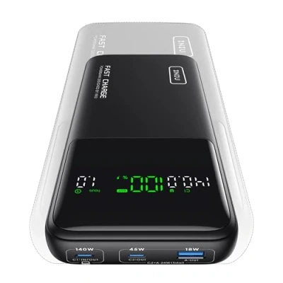 Immagine di INIU Power Bank, 25000mAh 140W Powerbank Ricarica Rapida,Display LED USB C Input &amp; Output Caricatore Portatile PD3.0 QC4.0 per iPhone 16 15 14 13 12 Pro Max Samsung S24 S23 iPad Steam Deck